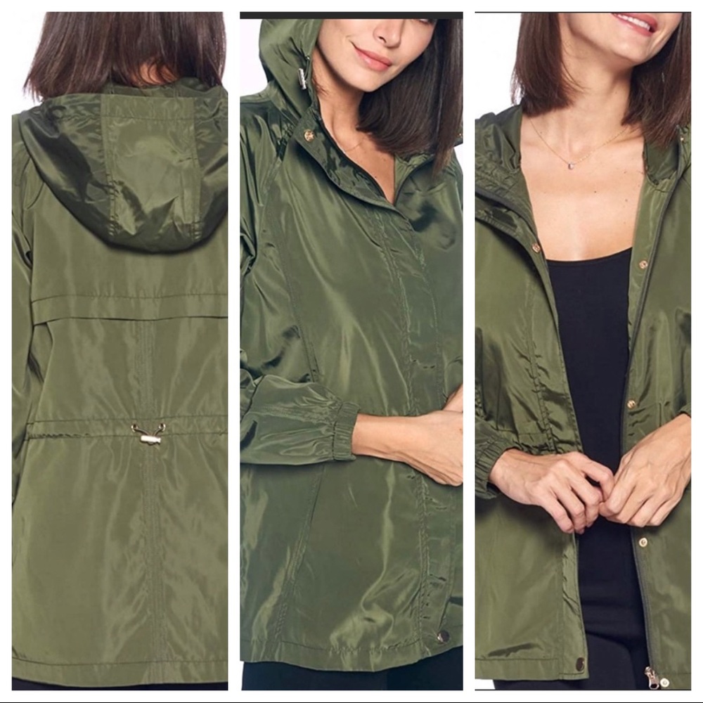 NWOT Navy blue rain coat
